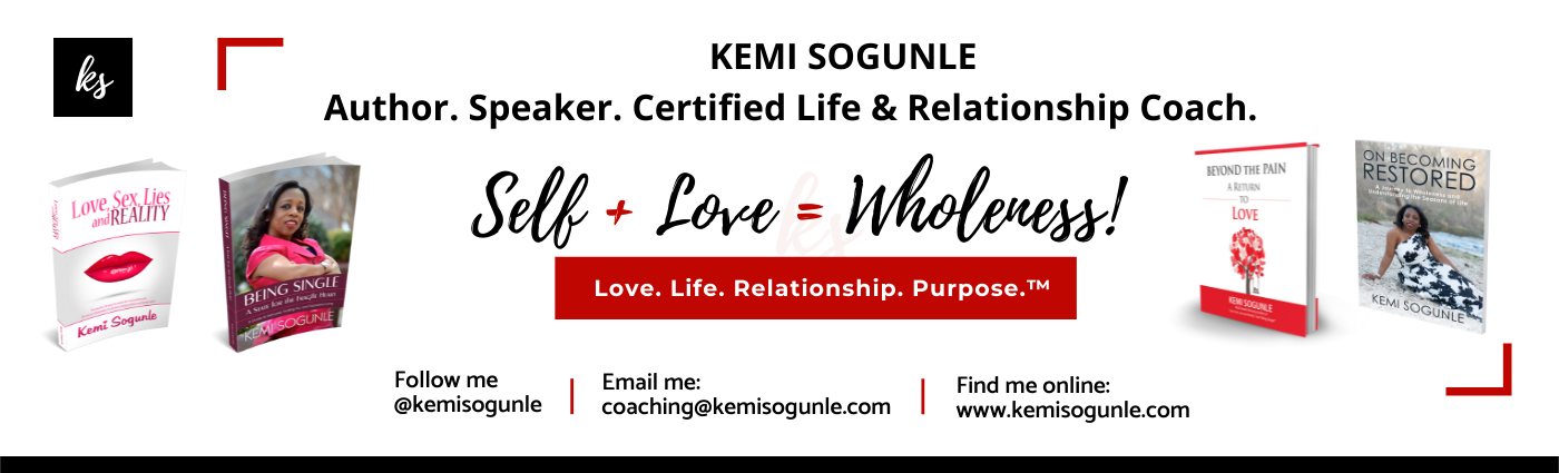 Kemi Sogunle - Certified Life and Relationship Coach. Author and Speaker.